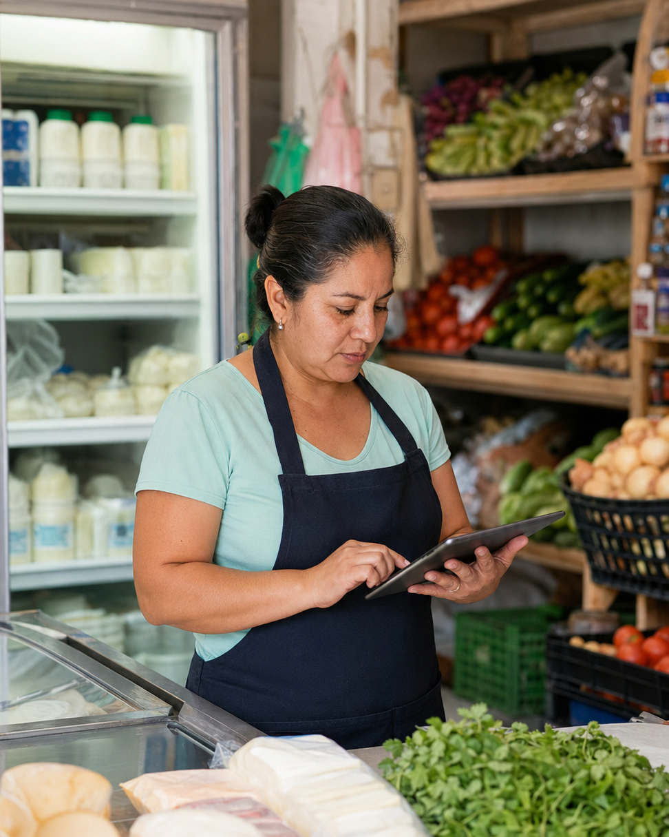 Ejemplo de cremerías y abarrotes en México